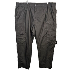 Propper Ripstop Black Stretchy Tactical Pants Reinforced Knees Size 46 Pockets